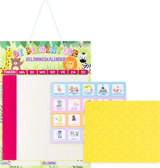 GutSache Montessori Beloningsbord voor kinderen, 100 taken, 360 magneten, weekplanner voor kinderen, afwasbaar, ADHD-hulpmiddel, magnetische weekplanning, magnetische weekkalender voor peuters vanaf 3