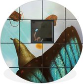 WallCircle - Wandcirkel ⌀ 60 - Rotterdam - Architectuur - Dieren - Ronde schilderijen woonkamer - Wandbord rond - Muurdecoratie cirkel - Kamer decoratie binnen - Wanddecoratie muurcirkel - Woonaccessoires