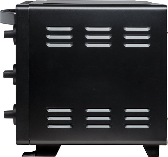 Inventum OV207B - Vrijstaande heteluchtoven - 20 liter - 1350 watt - 6 programma's - Zwart