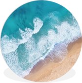 Cercle Mural - Cercle Mural Intérieur - Plage - Water - Mer - ⌀ 120 cm - Décoration murale - Peintures Ronds XXL