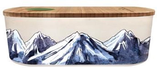 PLA/Plant Bioloco Lunch Box 20.5cm x 12.5cm x 7cm - Montagnes - Montagnes