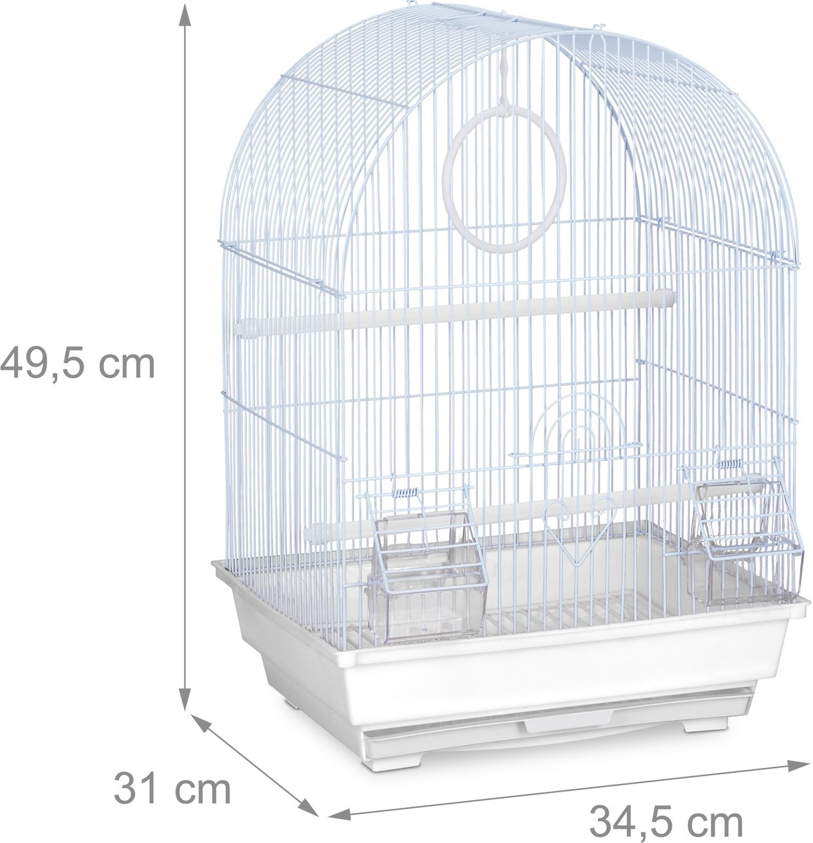 Vogelkooi Binnen 49,5x34,5 cm met Accessoires en Voerbak thumbnail 8