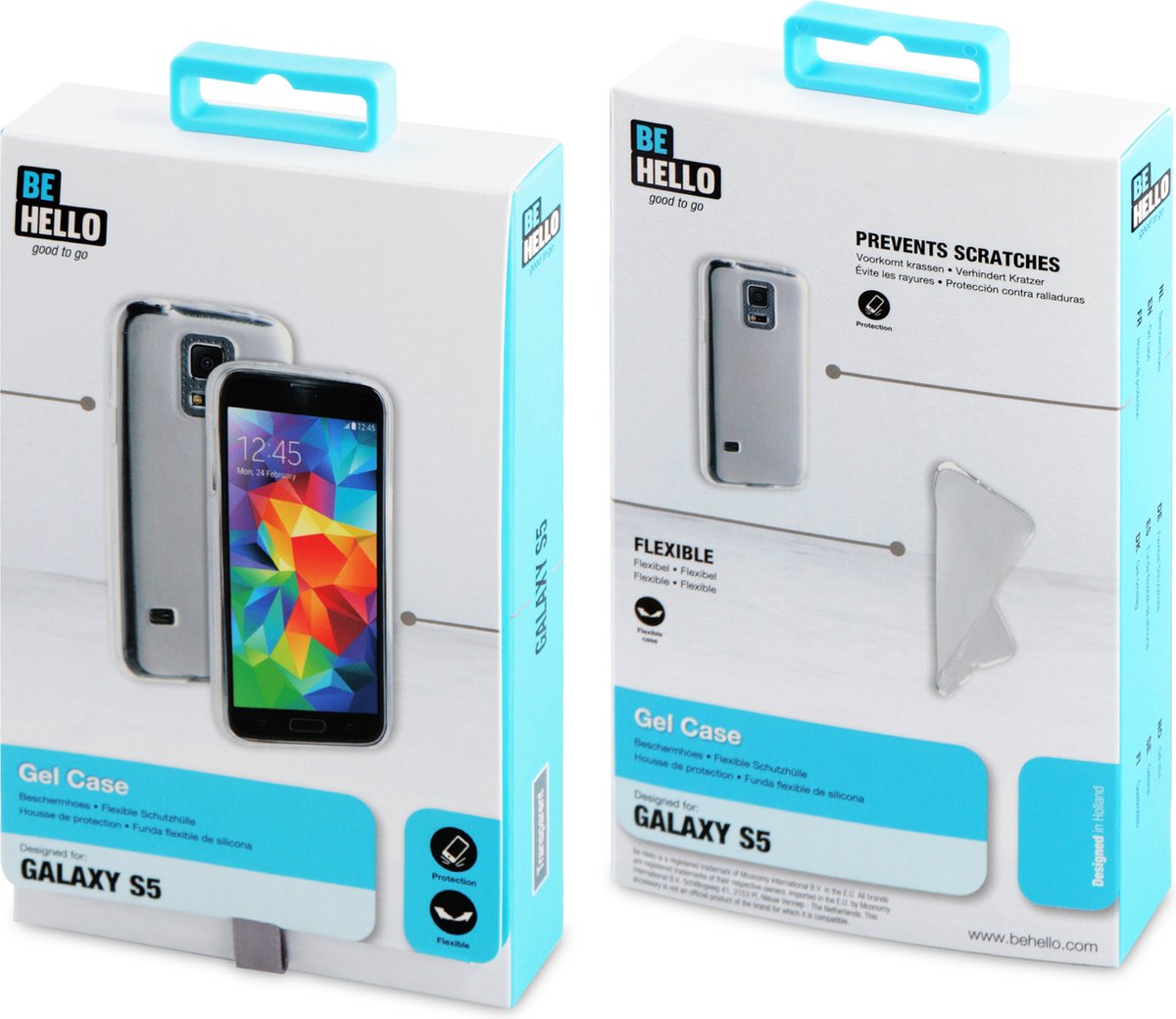 BeHello Gel Case voor Samsung Galaxy S5 - Transparant