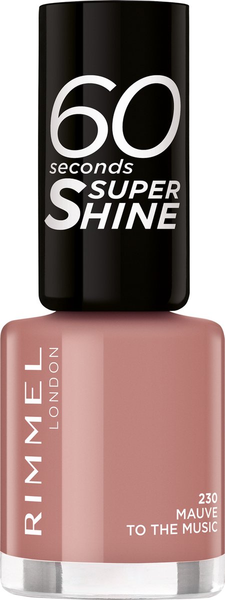 Rimmel 60 Seconds Super Shine Nagellak - 230 Mauve To The Music