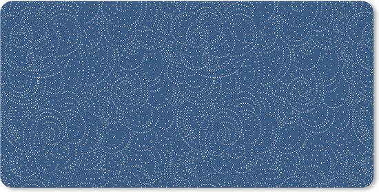 Tapis de souris XXL - Sous-main - Tapis de bureau - Motif - Blauw - Japon -  100x50 cm
