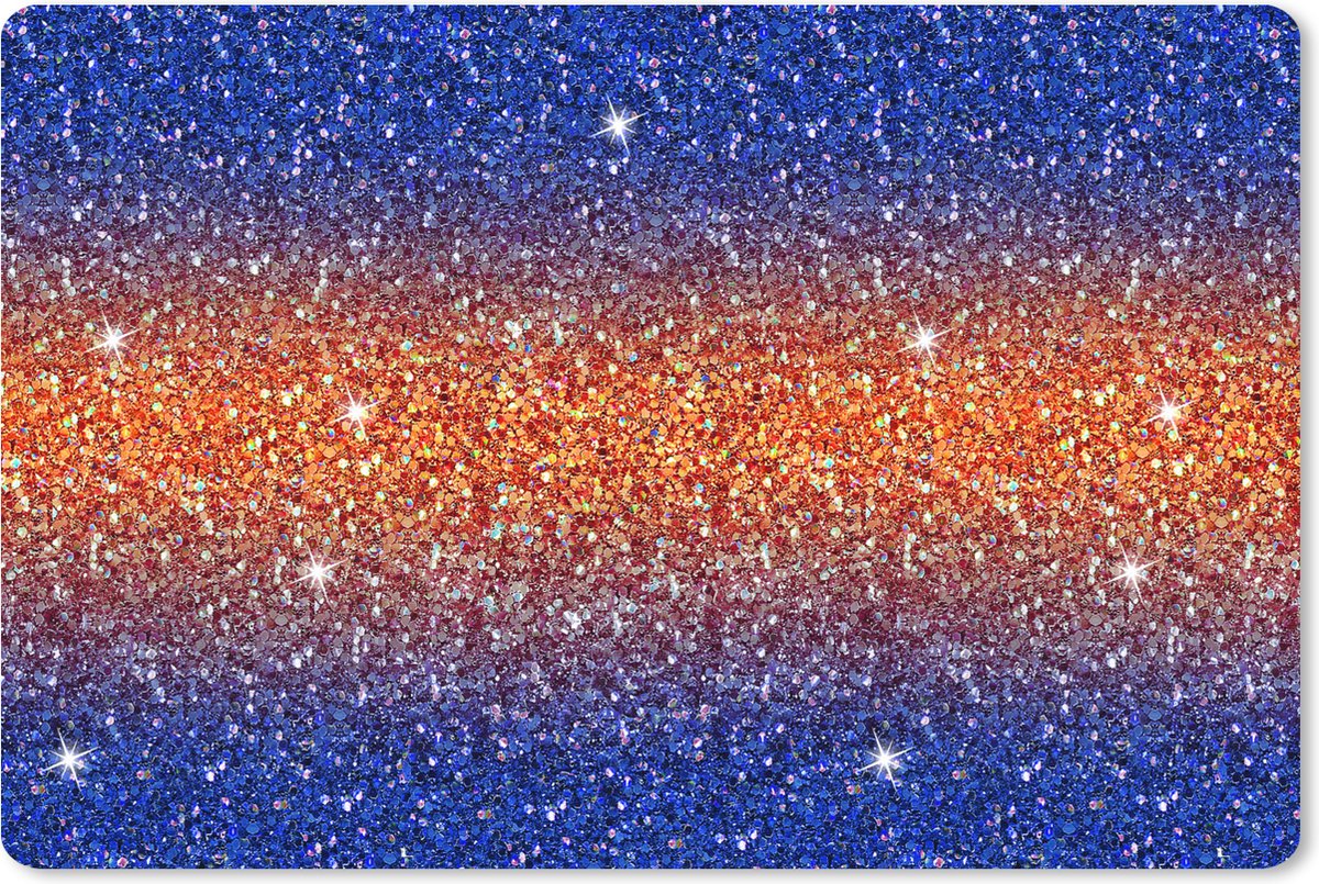 Muismat XXL 120x80 cm - Bureau onderlegger - Bureau mat Ombre - Maagd - Edelstenen - Zodiac - Patroon - Bureaumat - Gaming mousepad xl - Bureaulegger groot - Computer deskmat