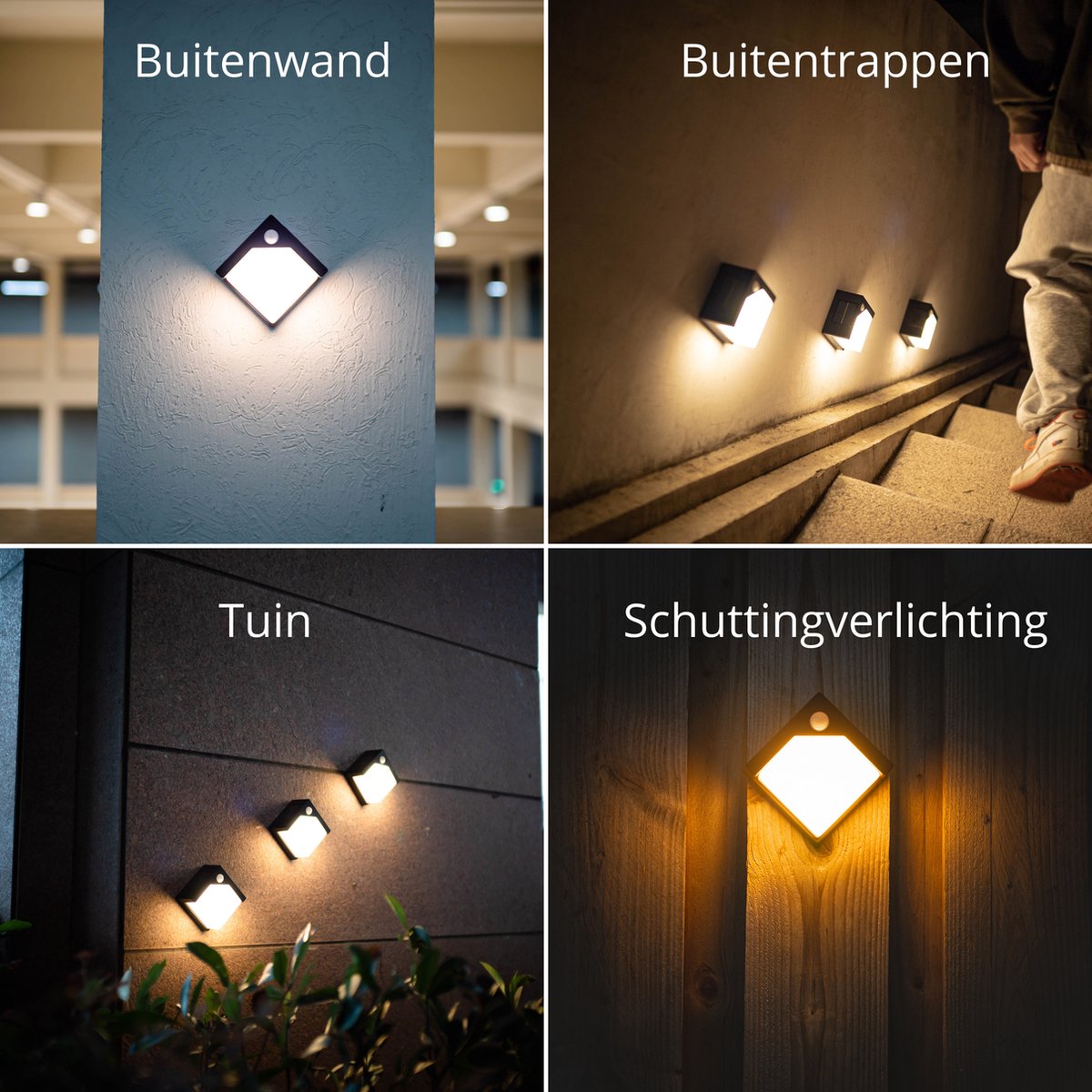 AGOTD Zonnelamp voor buiten, tuin, 4 stuks lampen op zonne-energie met AGOTD Zonnelamp voor buiten, tuin, 4 stuks lampen op zonne-energie met