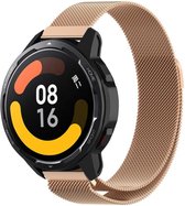 Strap-it Smartwatch bandje Milanese - geschikt voor Xiaomi Mi Watch / Watch S1 / Watch S1 Pro / Watch 2 Pro / S1 Active / Amazfit Pace / Amazfit Stratos 2 / 2s / 3 - rosé goud