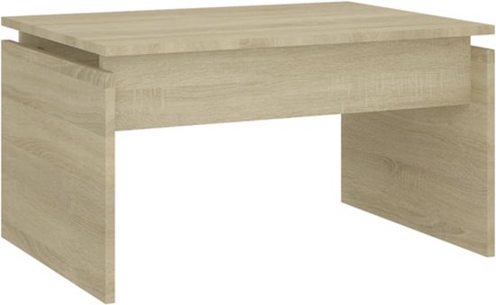 vidaXL - Salontafel - 68x50x38 - cm - bewerkt - hout - sonoma - eikenkleurig