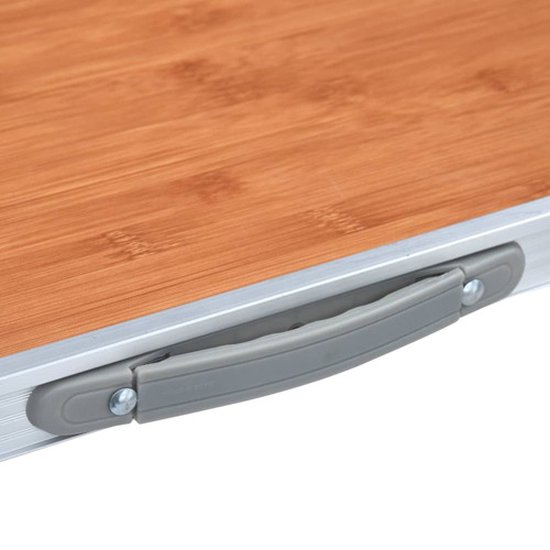 vidaXL - Campingtafel - inklapbaar - 120x60 - cm - aluminium van Vidaxl — afbeelding 2