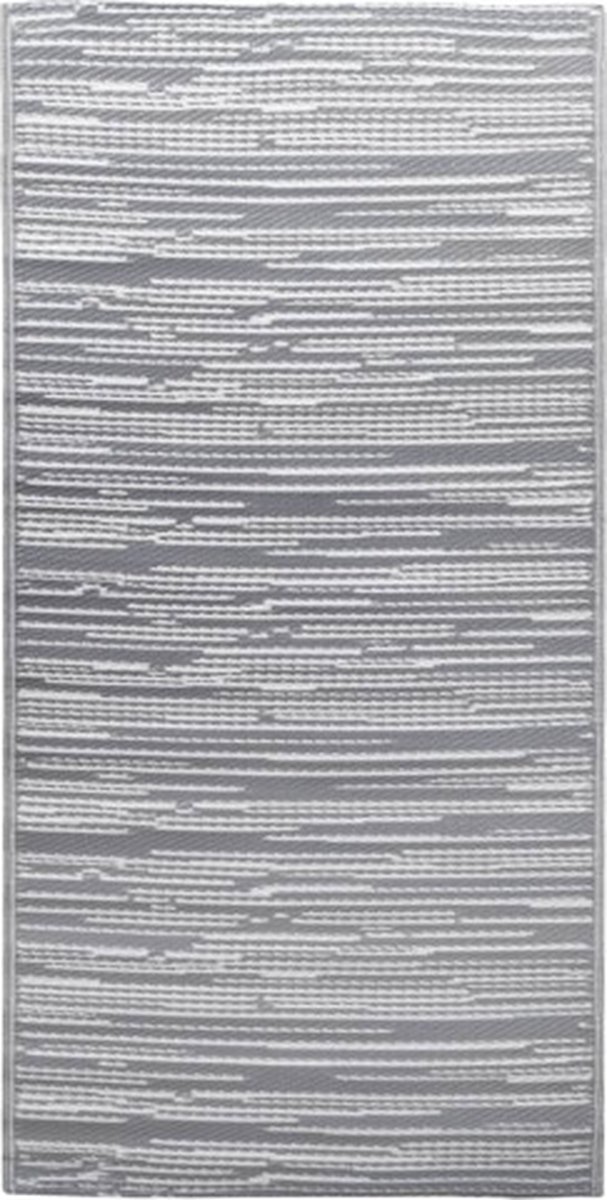 vidaXL - Buitenkleed - 190x290 - cm - PP - grijs