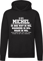 Michel | verjaardagkado | verjaardag kado | cadeau | grappig | jarig | Unisex | Trui | Sweater | Hoodie | Capuchon | Zwart