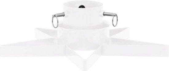 vidaXL - Kerstboomstandaard - 47x47x13,5 - cm - wit