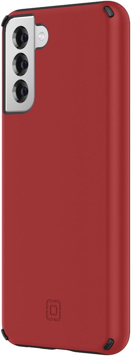 incipio duo geschikt voor samsung galaxy s21+ - salsa red/black