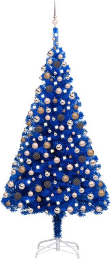 vidaXL-Kunstkerstboom-met-verlichting-en-kerstballen-210-cm-PVC-blauw