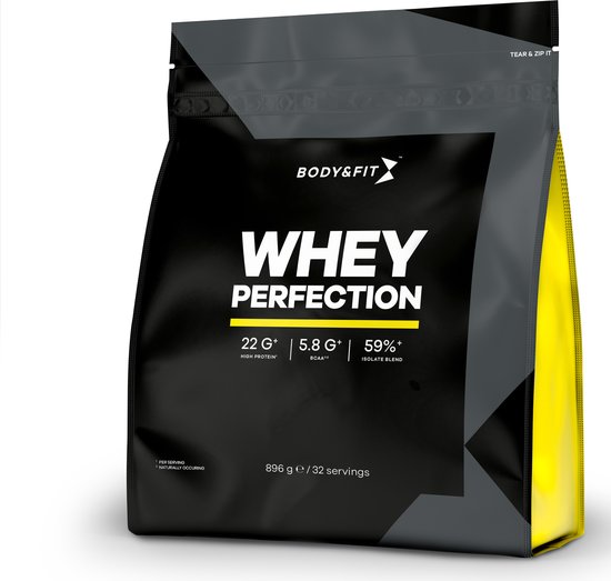 Body & Fit Whey Perfection - Proteine Poeder / Whey Protein - Eiwitshake -  896 gram... | bol.com