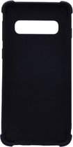 LuxeBass Hoesje geschikt voor Samsung Galaxy S10 - Anti Shock - Zwart