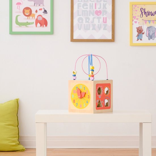 Teamson Kids Houten Activiteit Kubus - 4-in-1 - Baby Speelgoed - Kinderspeelgoed - Educatief Speelgoed van Teamson Kids — afbeelding 4