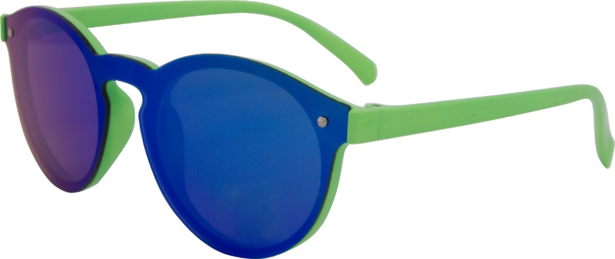 Hidzo Volwassen Cat-eye Zonnebril Groen - UV 400 - Blauwe Glazen
