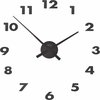 NeXtime Small Hands - Horloge - Ronde - Aluminium - Ø48 cm - Noir