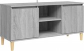 vidaXL-Tv-meubel-met-houten-poten-103,5x35x50-cm-grijs-sonoma-eiken