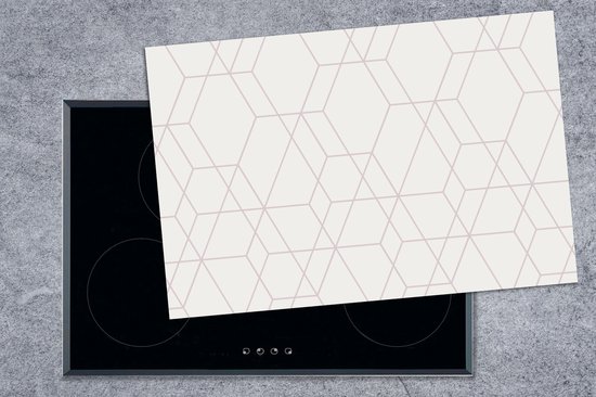 KitchenYeah® Inductie beschermer 81x52 cm - Mozaïek - Design - Geometrie - Kookplaataccessoires - Afdekplaat voor kookplaat - Inductiebeschermer - Inductiemat - Inductieplaat mat