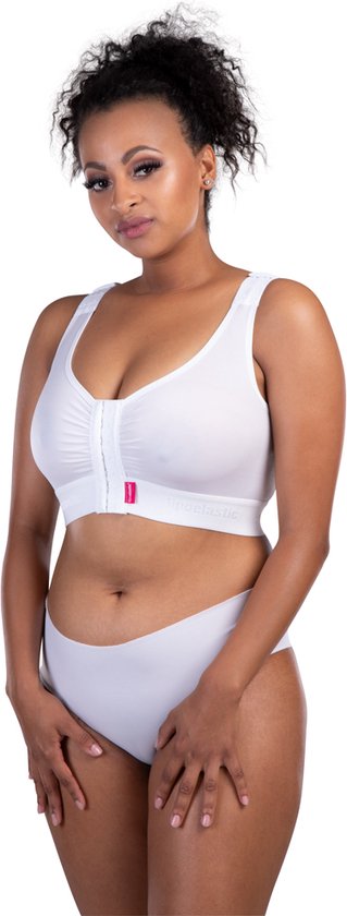 PI Extra L noir – Soutien-gorge post-opératoire avec fermeture frontale