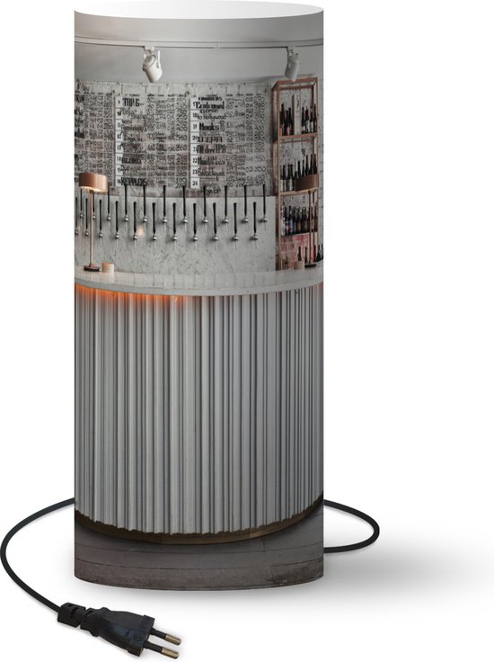 Lamp – Nachtlampje – Tafellamp slaapkamer – Een gezellige en moderne discobar – 33 cm hoog – Ø14.3 cm – Inclusief LED lamp