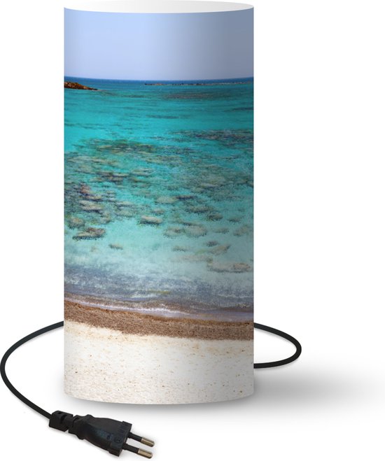 Lamp Elafonisi Beach - heldere zeewater spoelt witte strand van Beach... | bol.com