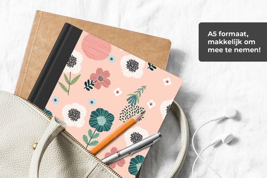 Carnet - Carnet - Motifs - Fleurs - Plantes - Carnet - Format A5 - Bloc-notes