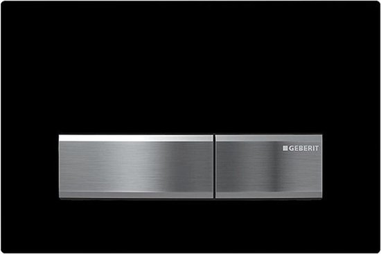 Geberit Plaque de commande sigma 50, 2 touches noir.