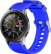 Siliconen bandje - geschikt voor Samsung Gear S3 / Galaxy Watch 3 45 mm / Galaxy Watch 46 mm - blauw