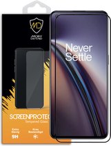 OnePlus Nord CE 2 Screenprotector - MobyDefend Gehard Glas Screensaver - Zwarte Randen - Glasplaatje Geschikt Voor OnePlus Nord CE 2