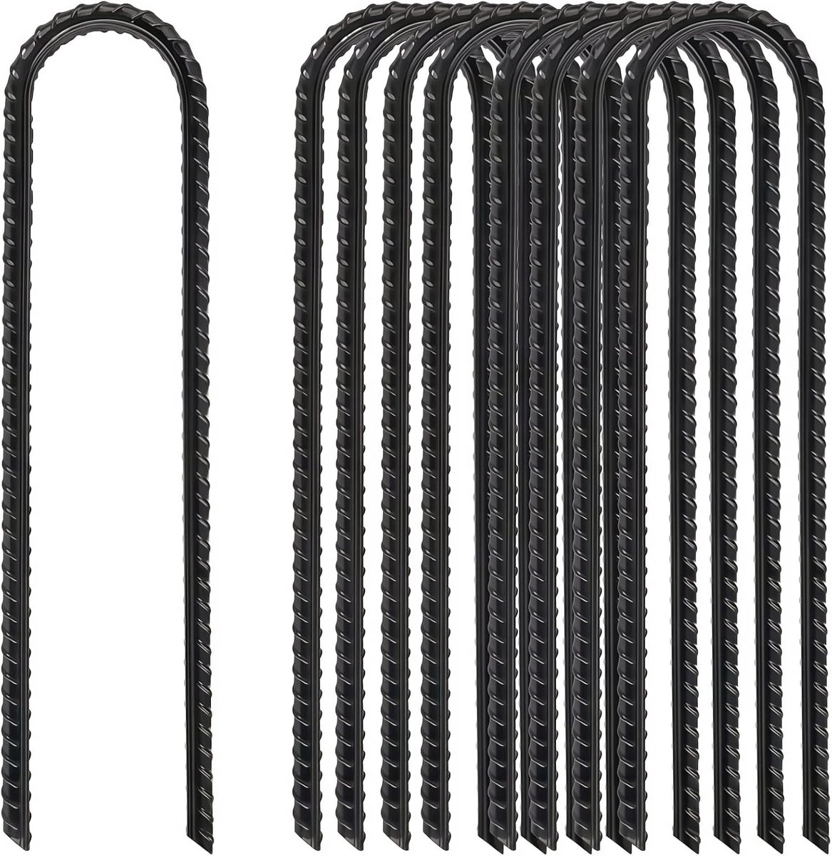 SnelShoppen - 8 Stuks Grondankers - Roestvrij Staal - 30 cm Lang - 6 cm Breed - Stormbestendige Tent Haringen voor Tenten, Paviljoens, Trampolines, Ha