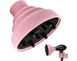 SnelShoppen - GXGM Diffuser voor Haardroger - Siliconen, Inklapbare Haardroger Diffuser voor Krullend Haar, Universele Accessoire, Hoog Temperatuur Be