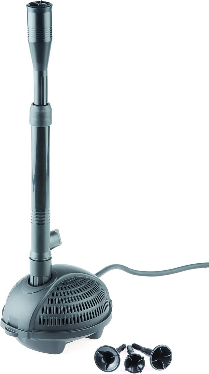 SnelShoppen - PondoVario 750 Waterpomp voor Tuinfonteinen en Vijvers - 720 l/h - 9 Watt - Inclusief Telescopische Verlenging en 4 Spuitmonden