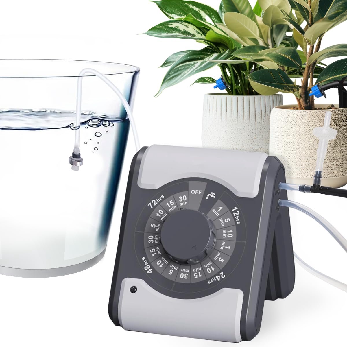SnelShoppen - Automatisch Bewateringssysteem, Zelfwaterend Plantenwateringssysteem voor 10 Potplanten, DIY Drupirrigatie Kit voor Tuin en Vakantie