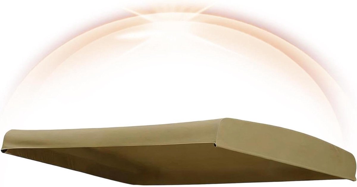 Terrasschommel Luifel Vervanging - Schommelhoes Buiten - Bescherming Tuinmeubels - Waterdicht Anti-UV - 1905 x 120 cm - Kaki