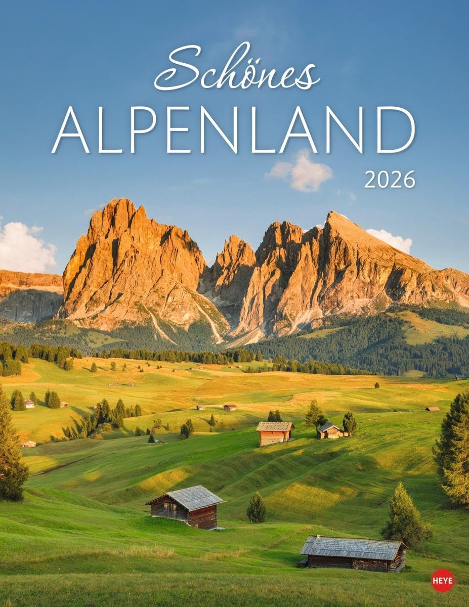 SnelShoppen - Schönes Alpenland Posterkalender 2026 - Fotokalender met Berglandschappen, Wandkalender voor Natuurliefhebbers, 12 Maanden, Perfect voor