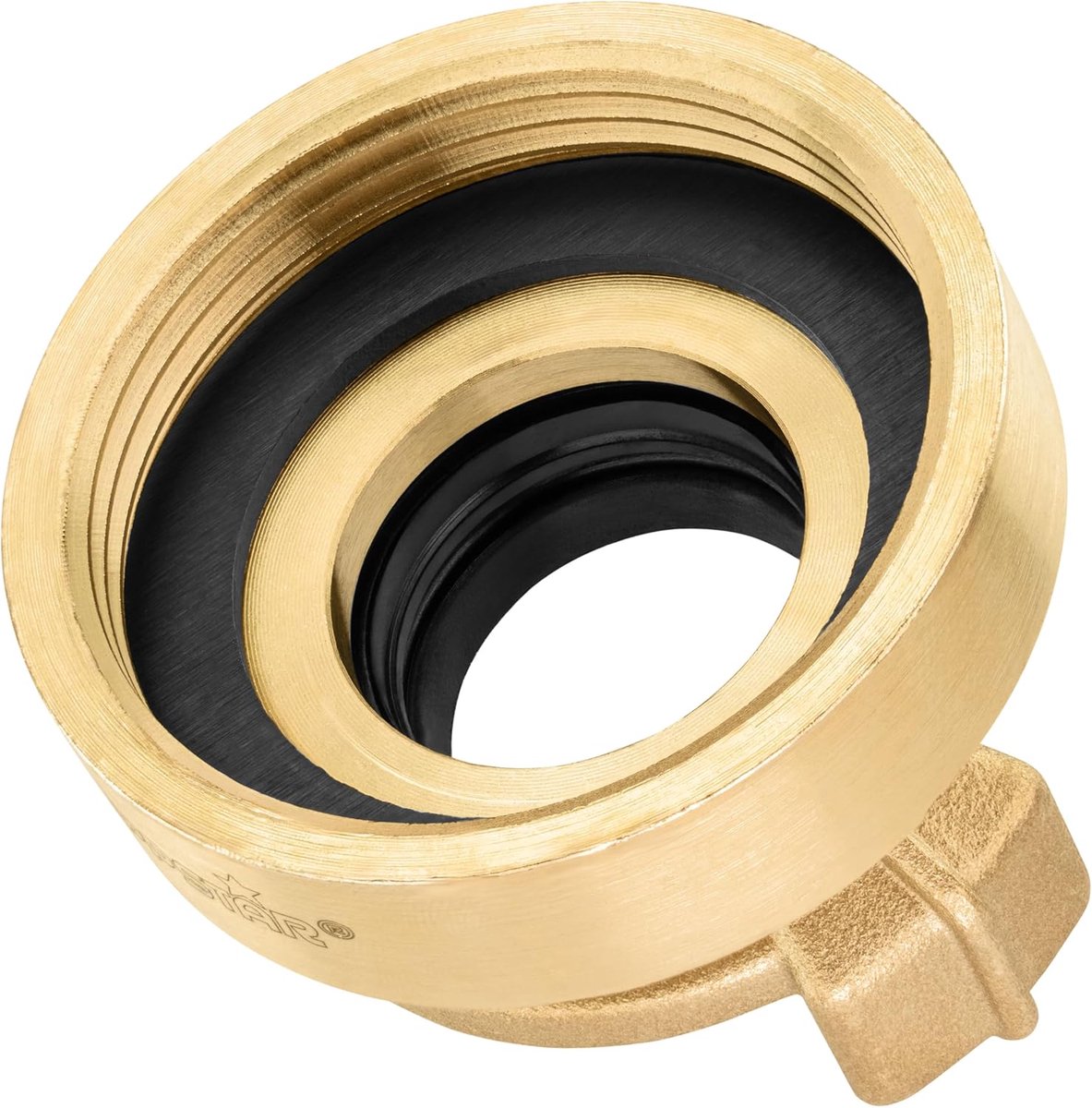 SnelShoppen - Poppstar Brass Quick Coupling 1 1/2 inch Female Thread - Geka Systeem - Lekvrije Slangkoppeling - Tuin, Water, Max 8 Bar