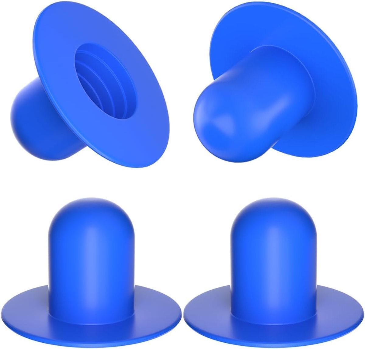 SnelShoppen - 4 Pcs Pool Stopper - Universele Pool Seal Stopper voor Boven Grond Zwembaden - Blauw - 6 cm - Ideaal voor Water Pompen en Onderhoud
