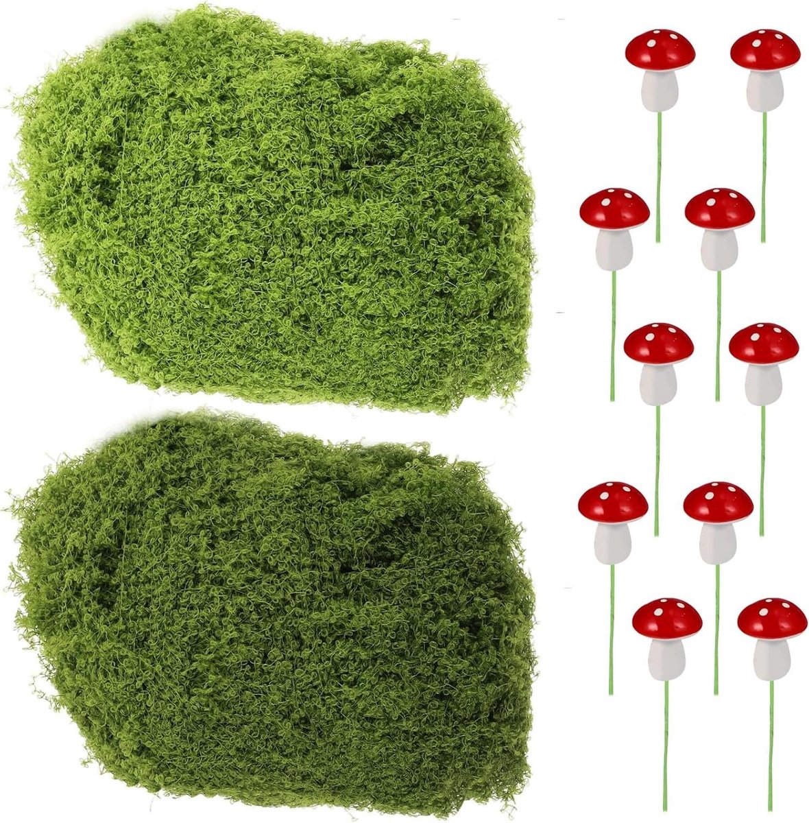 Nep Mos - Kunstgras Grasmos - Creatieve Projecten - Niet-Giftig Materiaal - 200g Set - Groen