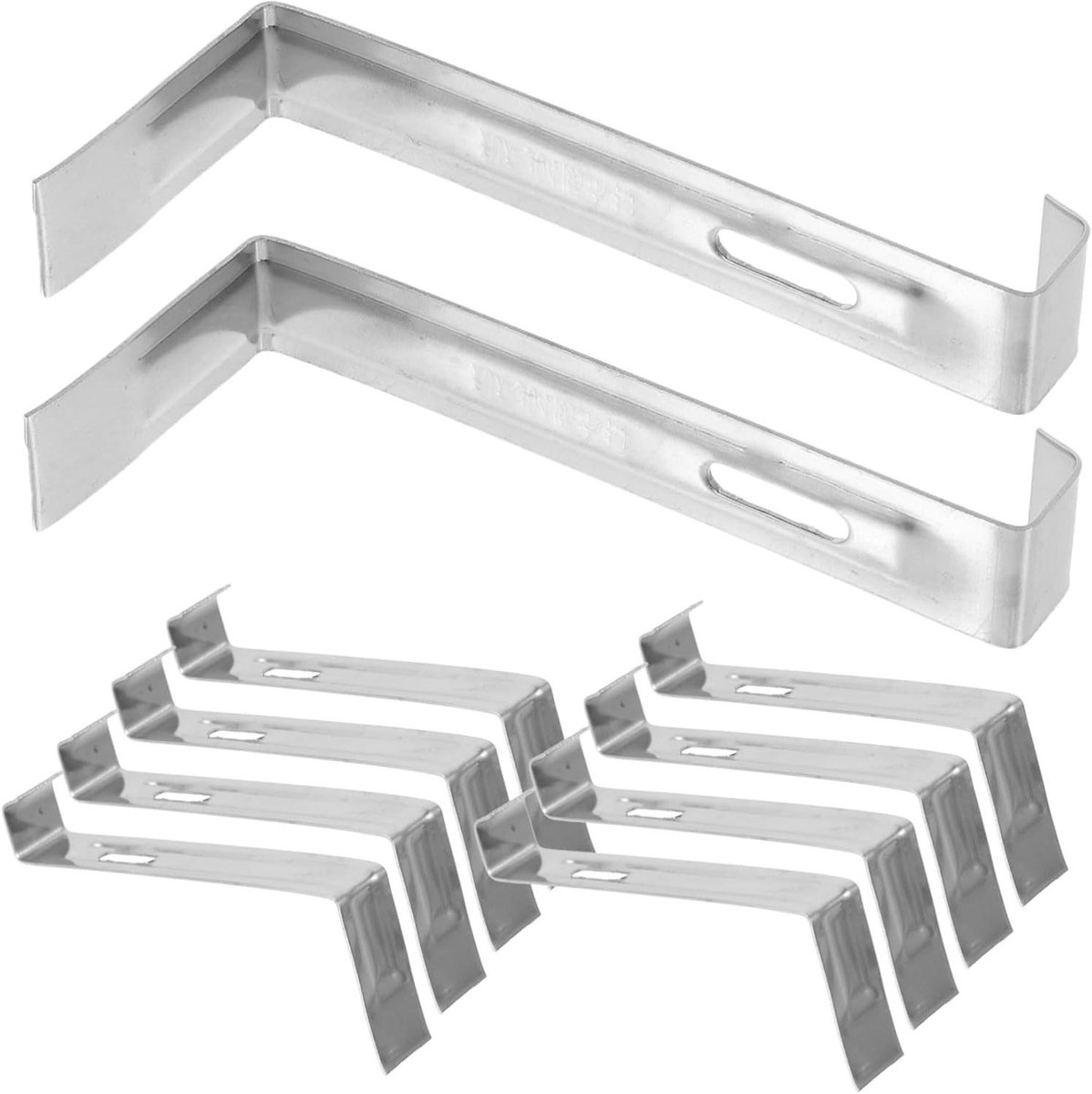 Dakpanhaken - Bevestigingsclips - Dak Installatie - Roestvrij Staal - 20 Stuks - Zilverkleurig