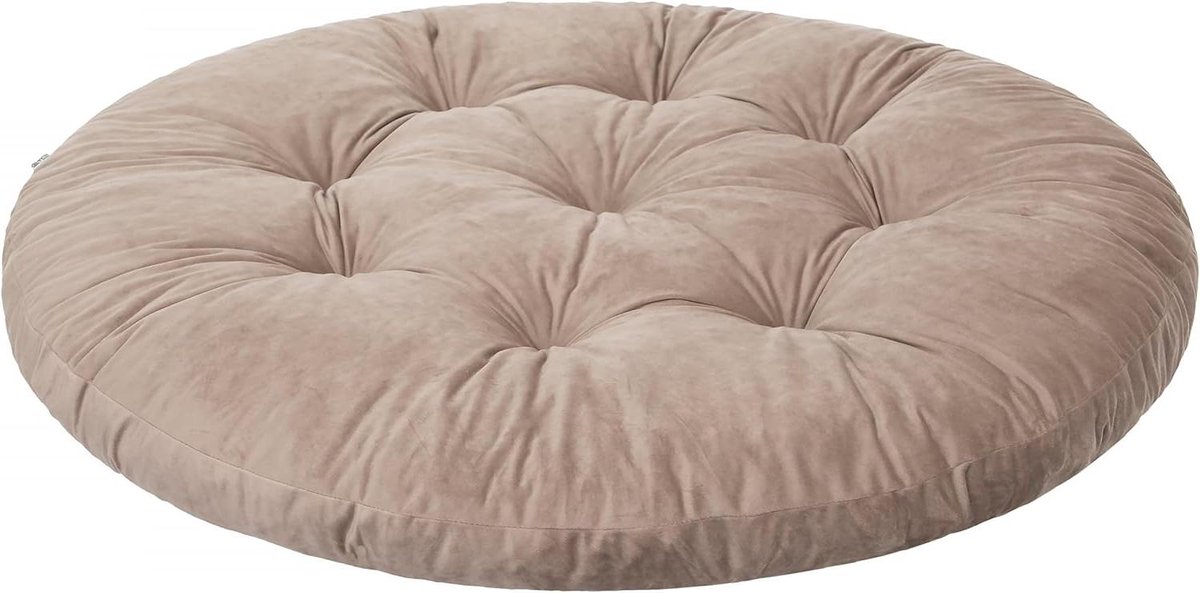 Ronde Zitkussen 92 cm Beige voor Hangstoel en Schommelstoel - Zacht & Wasbaar