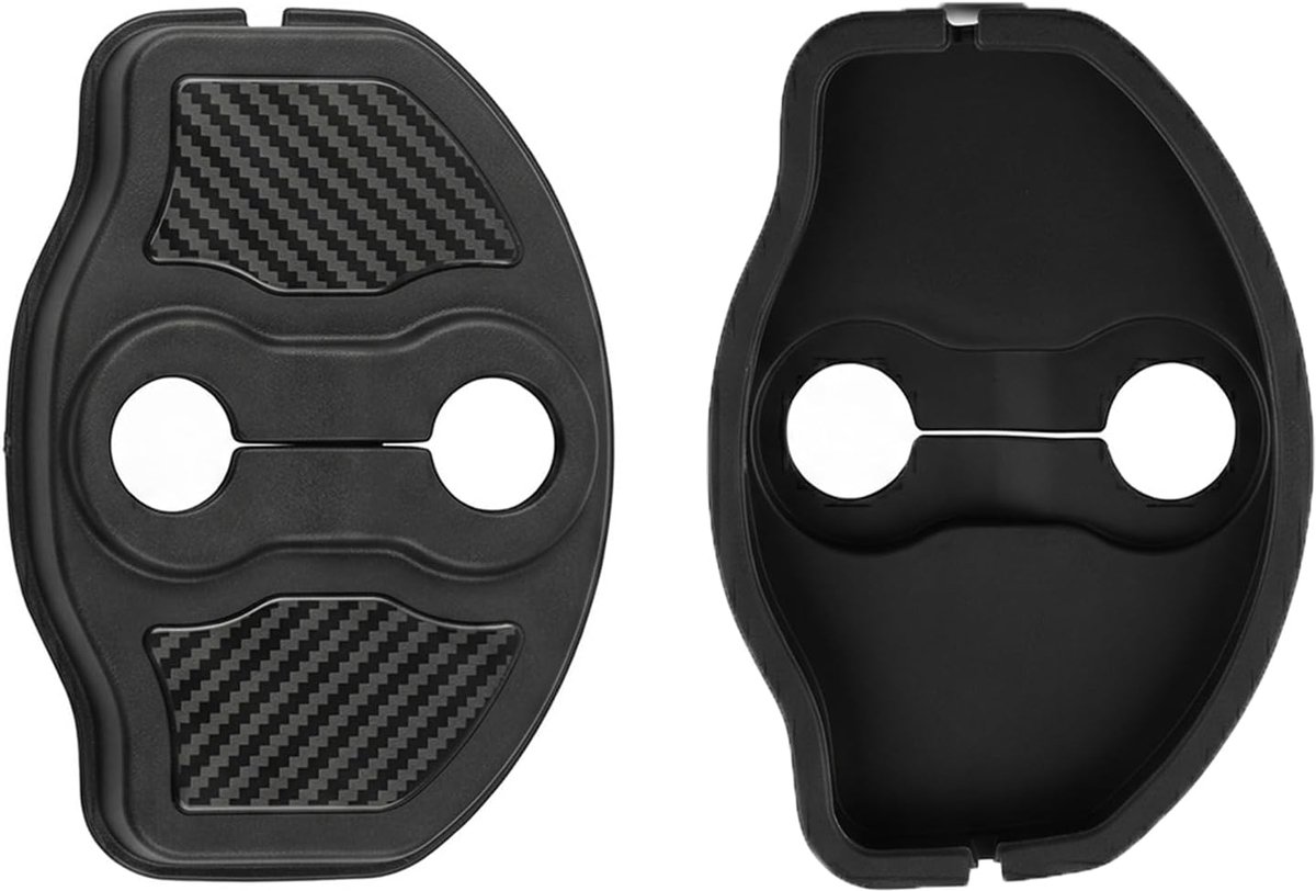 SnelShoppen - 4 stuks TPE deur dempers, ABS kunststof met sterke duurzaamheid, waterdicht, met vergrendelingsdeksel voor auto-accessoires