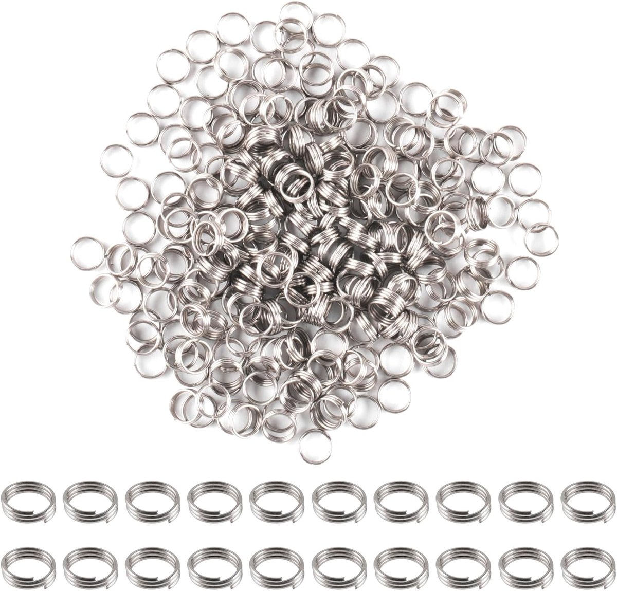 SnelShoppen - 200 Premium O-ringen uit Metaal voor 2BA Schroefdraden - Darts Accessoires - Perfecte Kwaliteit - Ideaal voor Darts, Hobby en Meer