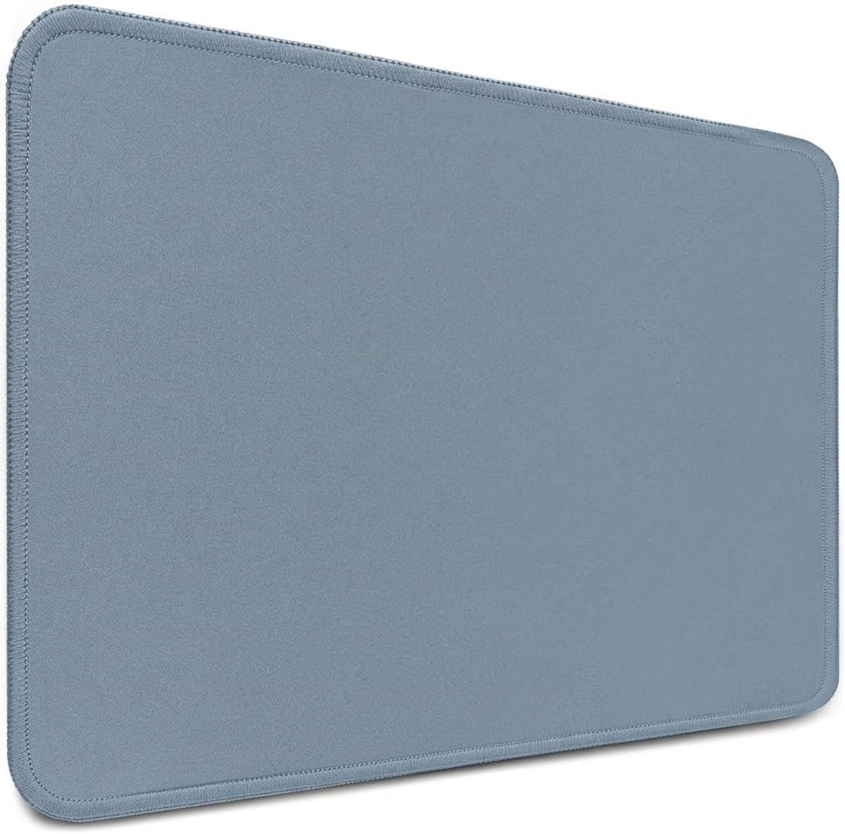 SnelShoppen - Muismat 28 x 20 cm Antislip Blauwgrijs - Genaaide Randen, Glad Oppervlak, Geschikt voor Alle Muistypes, Ideaal voor PC en Gaming