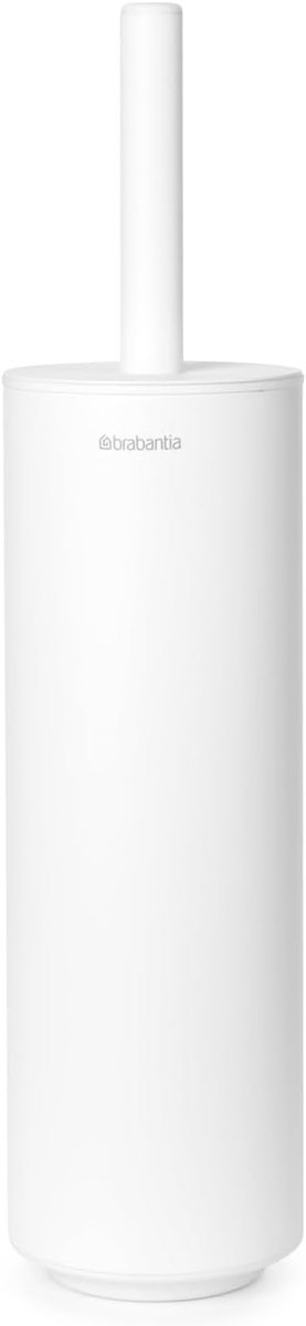 Thijox - Toiletborstel met Houder - Corrosiebestendig - Stalen Handgreep - Badkamer Accessoire - Fris Wit - 42 x 11 x 9,6 cm - Eenvoudig Schoonmaken