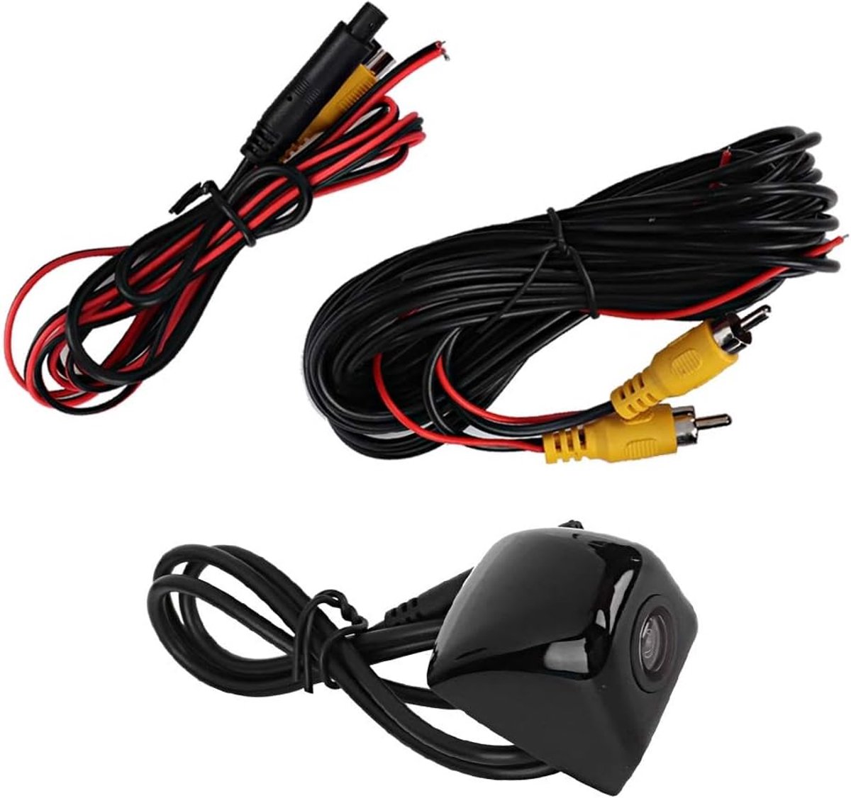 SnelShoppen - HD CCD Achteruitrijcamera Back-upcamera met Nachtzicht Monitor - 12V Achteruitrijsysteem voor Auto, Bus, Caravan - Veilig Achteruitrijde