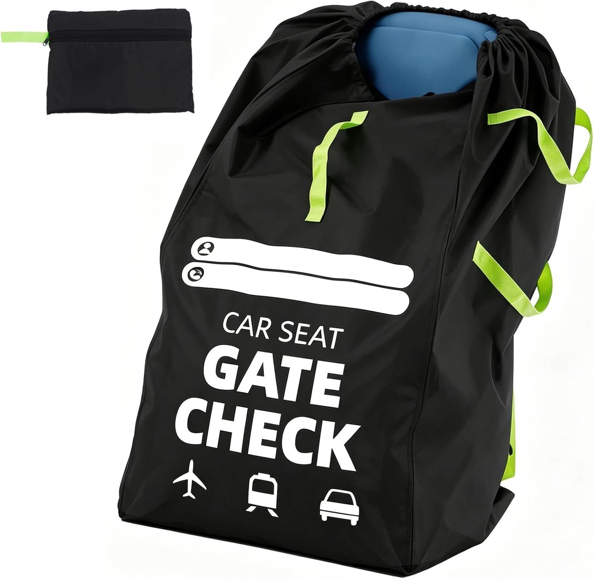 SnelShoppen - Opvouwbare Transporttas voor Kinderwagen, Autostoel, Vliegtuig, Waterdichte Universele Reisbagage met Schouderband - Ideaal voor Gezinsr